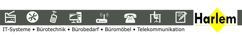 Harlem – IT-Systeme, Bürotechnik, Bürobedarf, Büromöbel, Telekommunikation